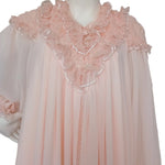 Peach colored double reception piece with a soft silk inner layer 60134-LCS