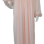 Peach colored double reception piece with a soft silk inner layer 60134-LCS