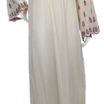 BEIGE soft cotton lace dress 60181-L