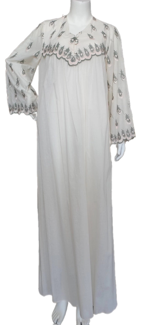 Ivory soft cotton lace dress 60181-L