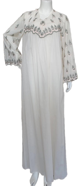 Ivory soft cotton lace dress 60181-L