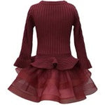 Bonnie Jean Cable Knit Sweater Dress10574