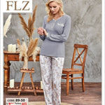MODAL SOFT LONG SLEEVE PAJAMA SET FLZ 89-50