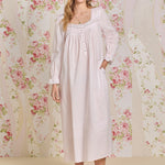 Rosewater Cotton Lawn Long Sleeve Ballet Nightgown 60092-680