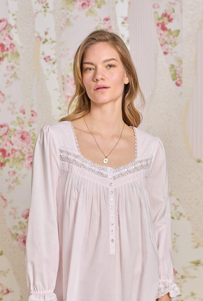 Rosewater Cotton Lawn Long Sleeve Ballet Nightgown 60092-680