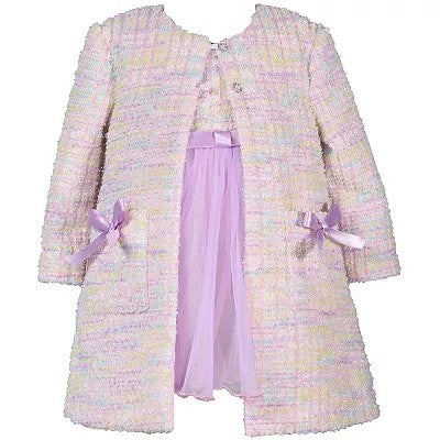 Girls Dress Coat Sets & Sweaters-10987
