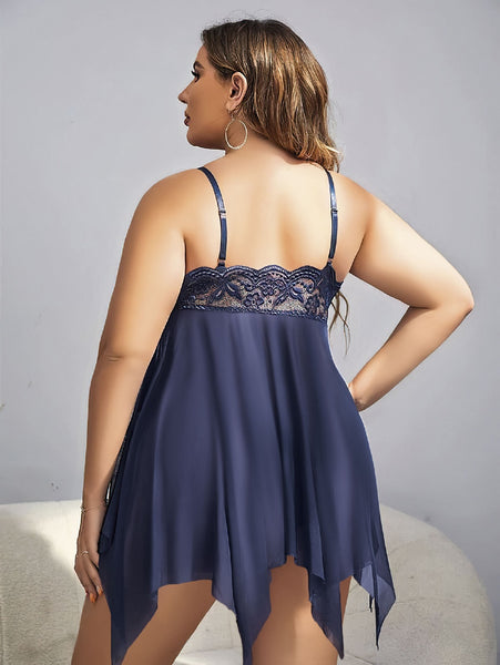 Plus Size Short Dress - Nightgown 6677