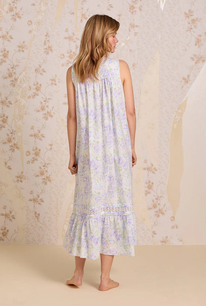 The "Eileen" Lavender Echo Cotton Lawn Ballet Nightgown 00086-522