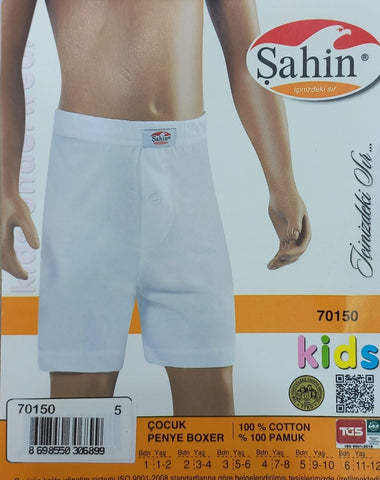 Boys' cotton one-button shorts 70150