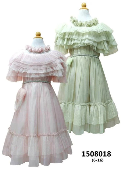 Royal Luxury Dress for Girls | Elegant Design for Special Occasions *PINK* 1508018