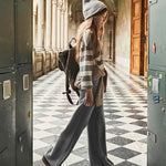 Girl Pants and Striped Polo Shirt Set Ref.  25-7584-20