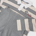 Girl Pants and Striped Polo Shirt Set Ref.  25-7584-20