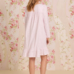 Baby Rose Cotton Knit Long Sleeve Short Nightgown 20096-154