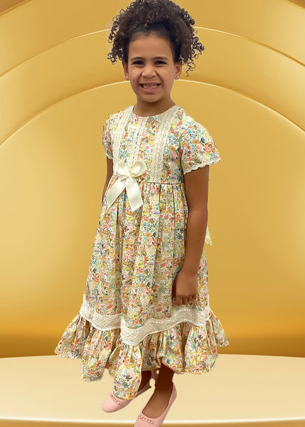 PRINTED GIRL DRESS FROM SENS KIDS 7790