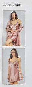 Ahu 2-Piece Plum Dressing Gown Set 7800