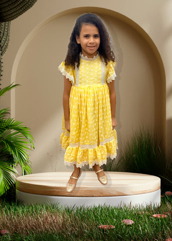 YELLOW DRESS FROM SENS KIDS 7806