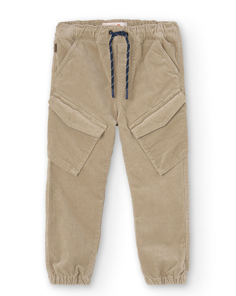 BOBOLI Microcorduroy trousers for boy509048