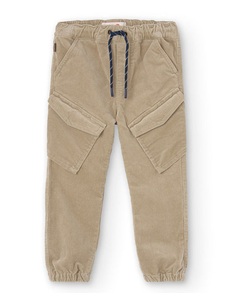 BOBOLI Microcorduroy trousers for boy509048