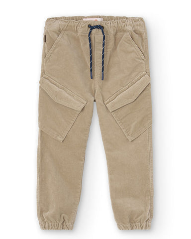BOBOLI Microcorduroy trousers for boy509048