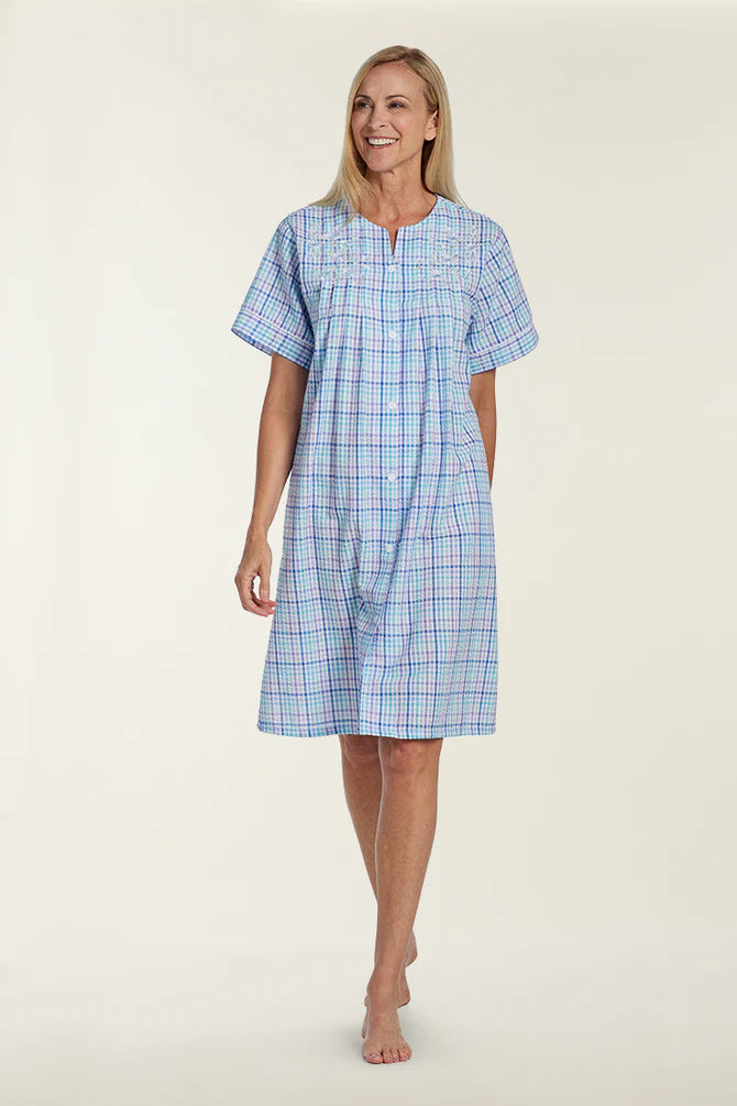 SEERSUCKER SHORT ROBE 852602