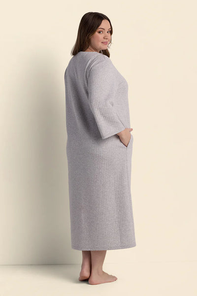 Quilt-In-Knit Long Robe 864855