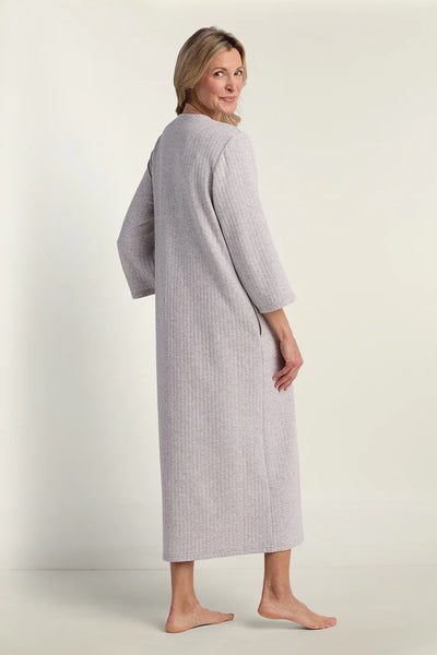 Quilt-In-Knit Long Robe 864855