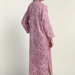 Brushed Back Satin Long Robe 25-866105-608