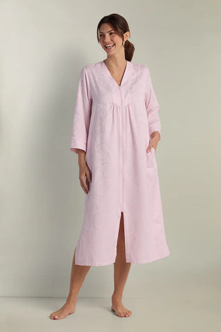 Brushed Back Satin Long Robe 25-866125-650