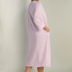 Brushed Back Satin Long Robe 25-866125-650