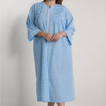 Seersucker Long Zipper Robe 867615-123