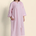 Seersucker Long Zipper Robe 867615-119