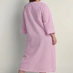 Seersucker Long Zipper Robe 867615-119