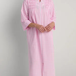 Seersucker Long Zipper Robe 867615-119