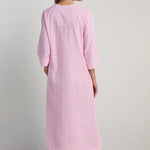 Seersucker Long Zipper Robe 867615-119