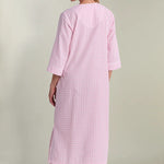 Seersucker Long Zipper Robe 867615-119