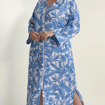 Quilt-In-Knit Long Robe 868915-438