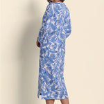 Quilt-In-Knit Long Robe 868915-438
