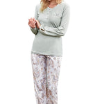 MODAL SOFT LONG SLEEVE PAJAMA SET FLZ 89-50