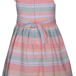 Bonnie Jean Girls Striped Linen Easter Dress R4-11048