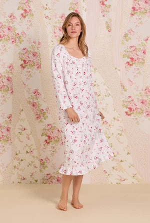 Embervine Cotton Knit Long Sleeve Ballet Nightgown 60112-045