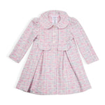 BONNIE BABY Girl Knit Synthetic Dress with Coat, Multicolor R5-15182