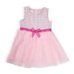 BONNIE BABY Girl Knit Synthetic Dress with Coat, Multicolor R5-15182