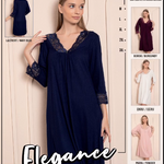 Long sleeve cotton lace shirt 10030
