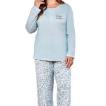 LARGE SIZE LARGE LONG SLEEVE MODAL SEASONAL PAJAMA SET FLZ B89-62