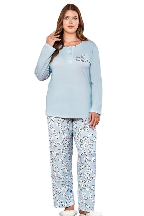LARGE SIZE LARGE LONG SLEEVE MODAL SEASONAL PAJAMA SET FLZ B89-62