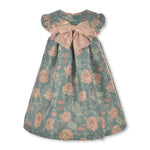 Bonnie Jean Girls' Shimmering Rose Dress - green/multi, 2t (Toddler) 12776