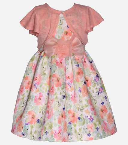 CLEMENTINE FLORAL DRESS WITH CARDIGAN 12307