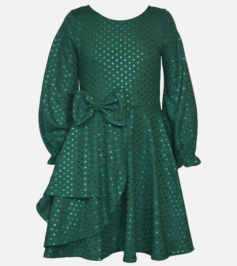 ABBIE POLKA DOT DRESS 11980 GREEN