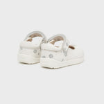 حذاء MAYORAL SHOES جلد ماري جين للأطفال 41420-043 أبيض/فضي