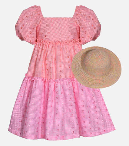 Haley Eyelet Sundress with Hat 13428